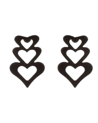 Aretes Triple Corazón