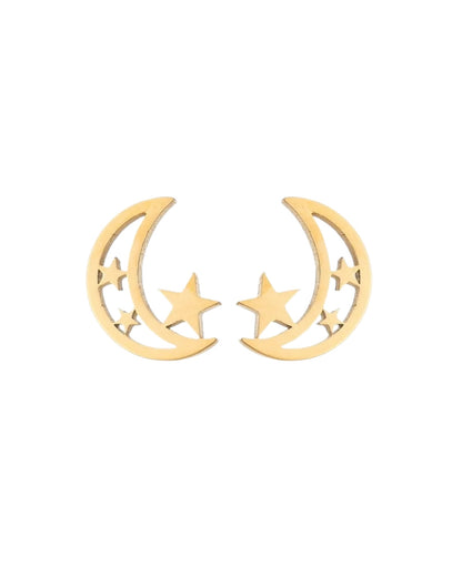 Aretes Luna y Estrella