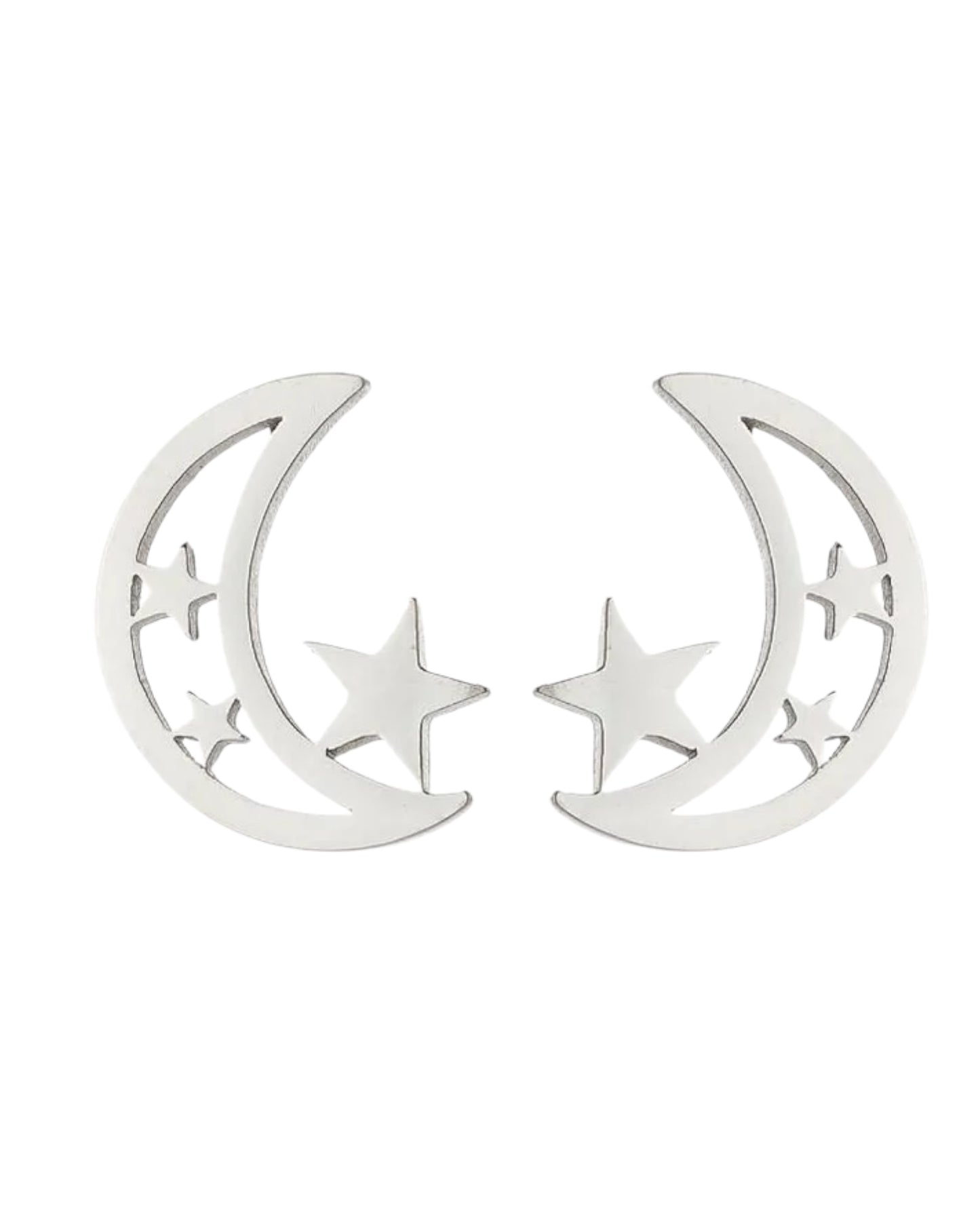 Aretes Luna y Estrella