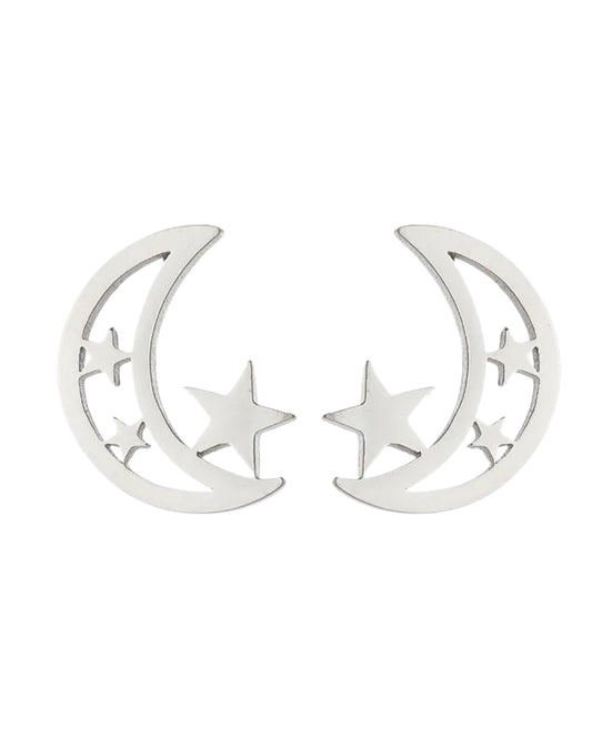 Aretes Luna y Estrella